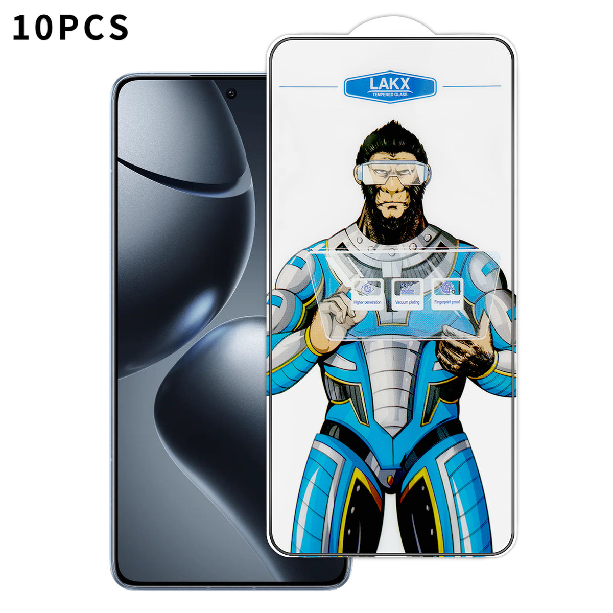 For Xiaomi 14T Pro 10Pcs High Definition Tempered Glass Anti-fingerprint Anti-static Electroplating Full Screen Protector