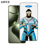 For Xiaomi 14T 10Pcs High Definition Tempered Glass Anti-fingerprint Anti-static Electroplating Full Screen Protector