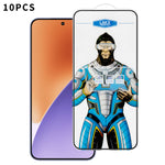 For Xiaomi 15 10Pcs High Definition Tempered Glass Anti-fingerprint Anti-static Electroplating Full Screen Protector