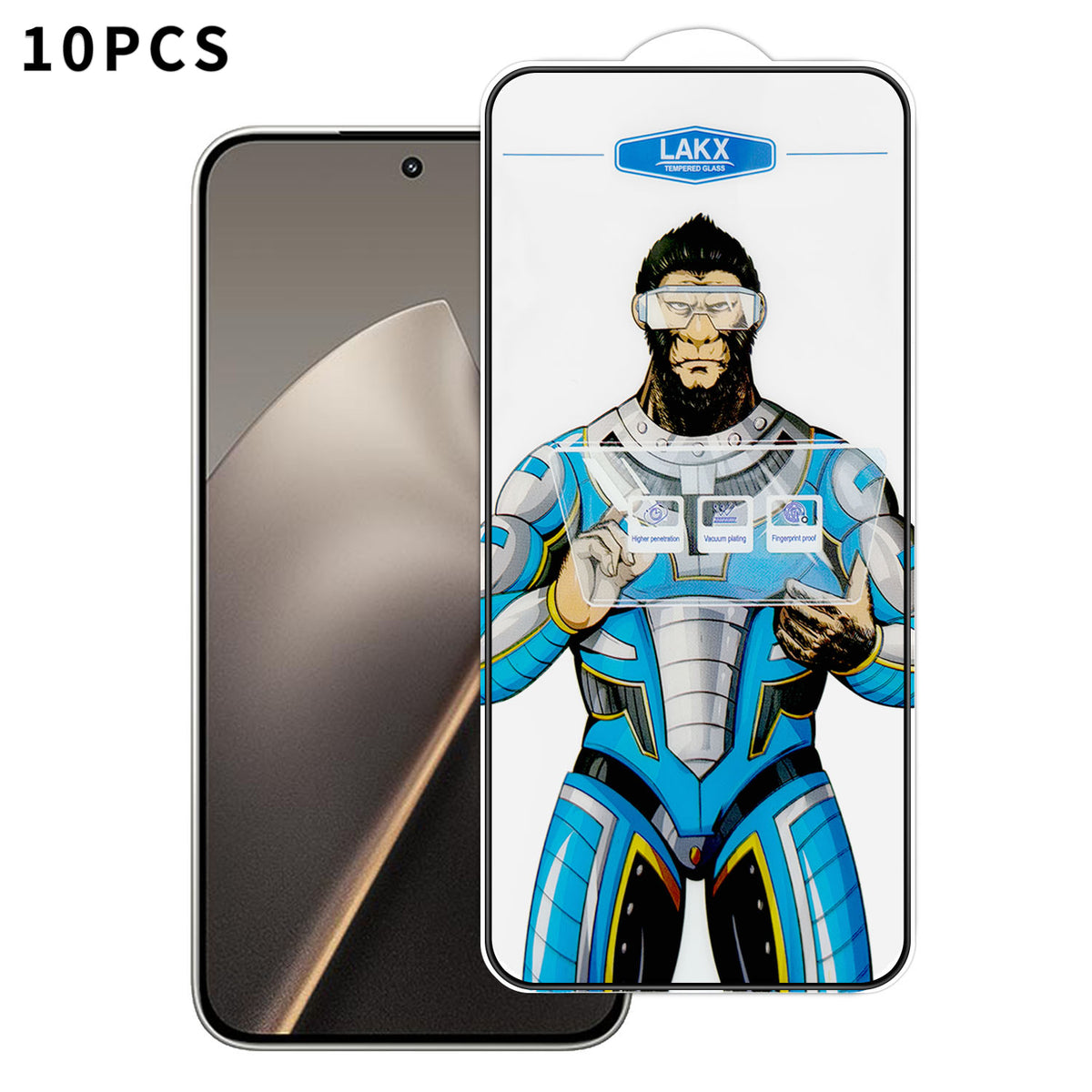 For Xiaomi 15T 10Pcs High Definition Tempered Glass Anti-fingerprint Anti-static Electroplating Full Screen Protector