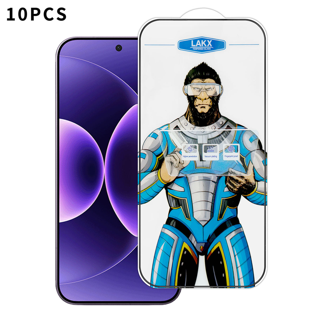 For Xiaomi 17 Pro Max 10Pcs High Definition Tempered Glass Anti-fingerprint Anti-static Electroplating Full Screen Protector