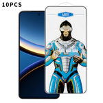For Xiaomi Poco F7 Pro 5G 10Pcs High Definition Tempered Glass Anti-fingerprint Anti-static Electroplating Full Screen Protector
