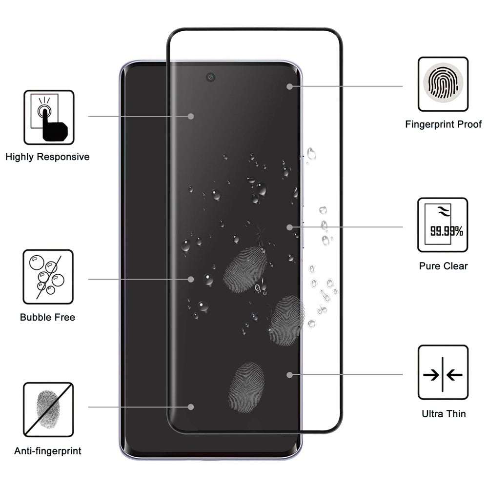 For Xiaomi Redmi Note 15 Pro 4G (Global) Full Screen Protector Side Glue 3D Curved Tempered Glass Film
