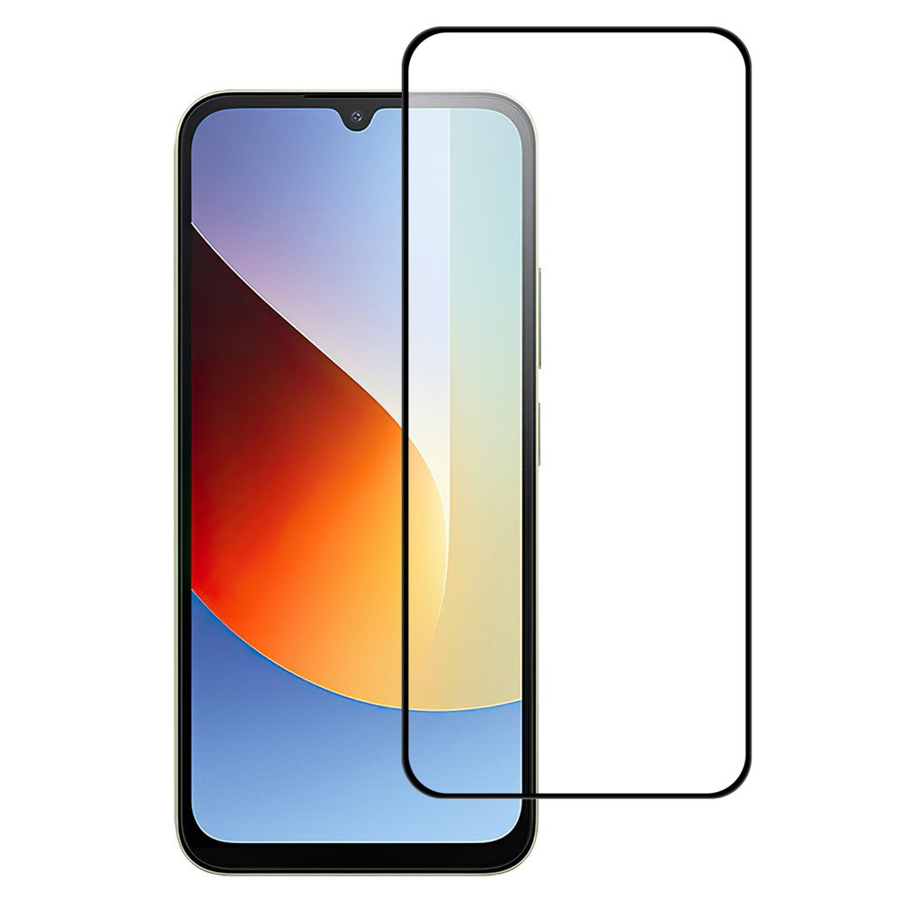 AGC Tempered Glass Film For Xiaomi Poco C85x 5G / Redmi A7 Pro 4G (171.56mm) / Redmi A7 Pro 5G Black Edge Full Glue Full Coverage Screen Protector
