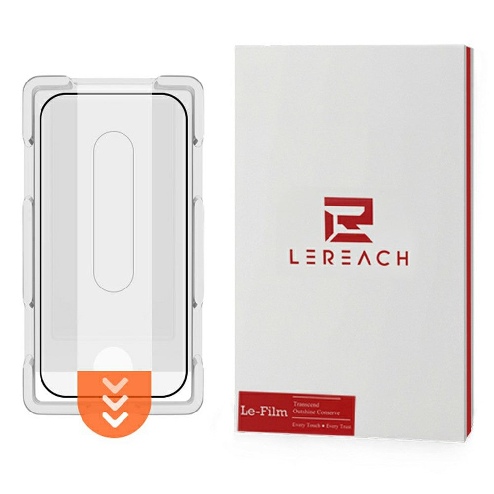LEREACH For Xiaomi 15T Pro Tempered Glass Full Screen Protector Anti-Fingerprint Film with Dust-Free Installation Tool