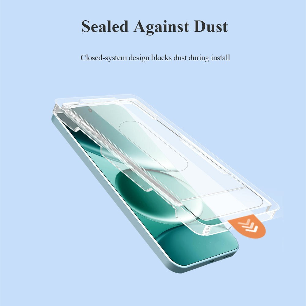 LEREACH For Xiaomi 15T Pro Tempered Glass Full Screen Protector Anti-Fingerprint Film with Dust-Free Installation Tool