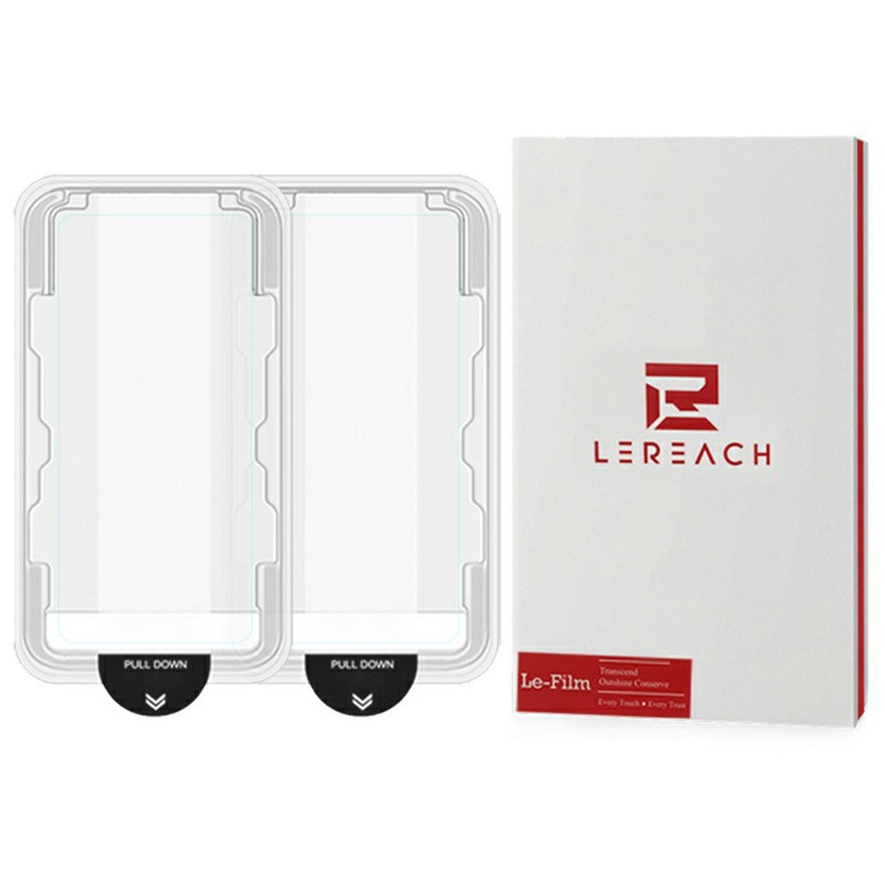 LEREACH 2Pcs For Xiaomi 15T Pro Tempered Glass Full Screen Protector Anti-Fingerprint Film with Dust-Free Installation Tool
