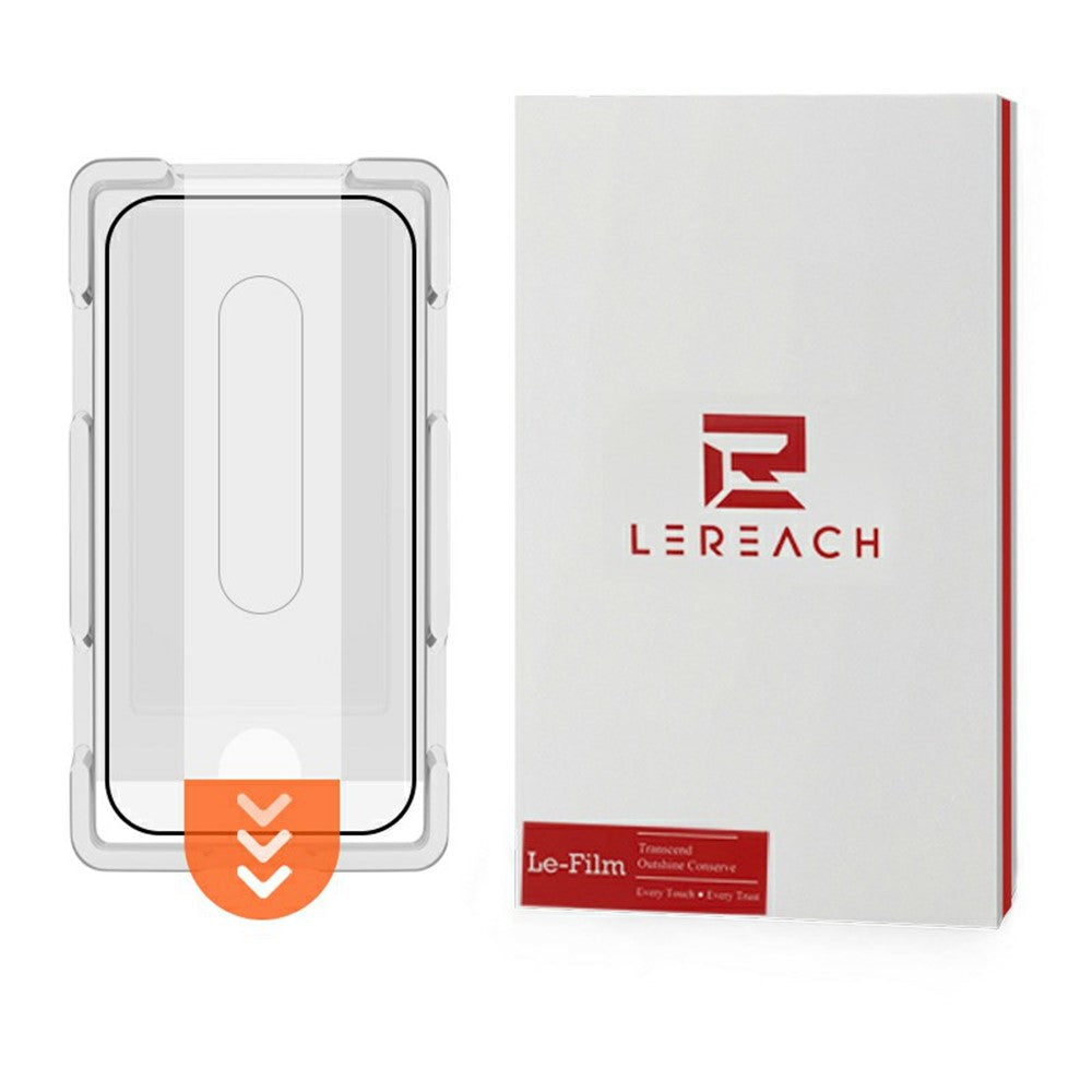 LEREACH För Xiaomi Redmi Note 15 Pro 5G (Global) Härdat Glas Helskärmsskydd Anti-Fingeravtrycksfilm med Dammfritt Monteringsverktyg