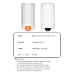 LEREACH For iPhone 17e / 16e Tempered Glass Full Screen Protector Anti-Fingerprint Film with Dust-Free Installation Tool