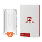LEREACH For iPhone 17e / 16e Tempered Glass Full Screen Protector Anti-Fingerprint Film with Dust-Free Installation Tool