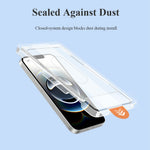 LEREACH For iPhone 17e / 16e Tempered Glass Full Screen Protector Anti-Fingerprint Film with Dust-Free Installation Tool