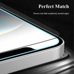 LEREACH For iPhone 17e / 16e Tempered Glass Full Screen Protector Anti-Fingerprint Film with Dust-Free Installation Tool