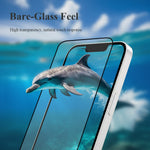 LEREACH For iPhone 17e / 16e Tempered Glass Full Screen Protector Anti-Fingerprint Film with Dust-Free Installation Tool