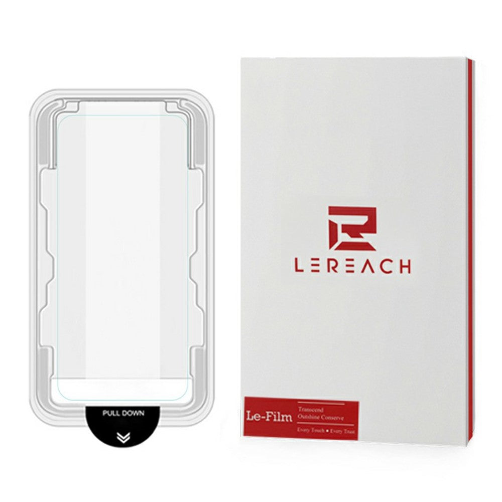 LEREACH For iPhone 17e / 16e Tempered Glass Full Screen Protector Anti-Fingerprint Film with Dust-Free Installation Tool