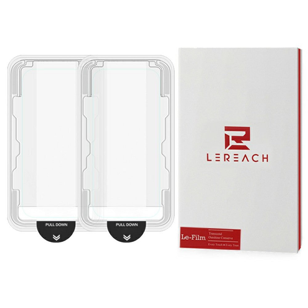 LEREACH 2Pcs For Xiaomi Poco F8 Ultra / Redmi K90 Pro Max 5G Tempered Glass Full Screen Protector Anti-Fingerprint Film with Dust-Free Installation Tool
