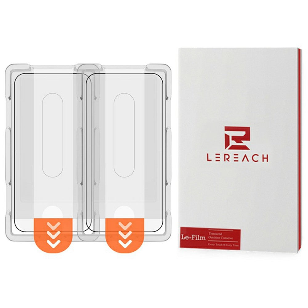 LEREACH 2Pcs For Oppo Find X9s 5G / Find X9 5G Tempered Glass Full Screen Protector Anti-Fingerprint Film with Dust-Free Installation Tool