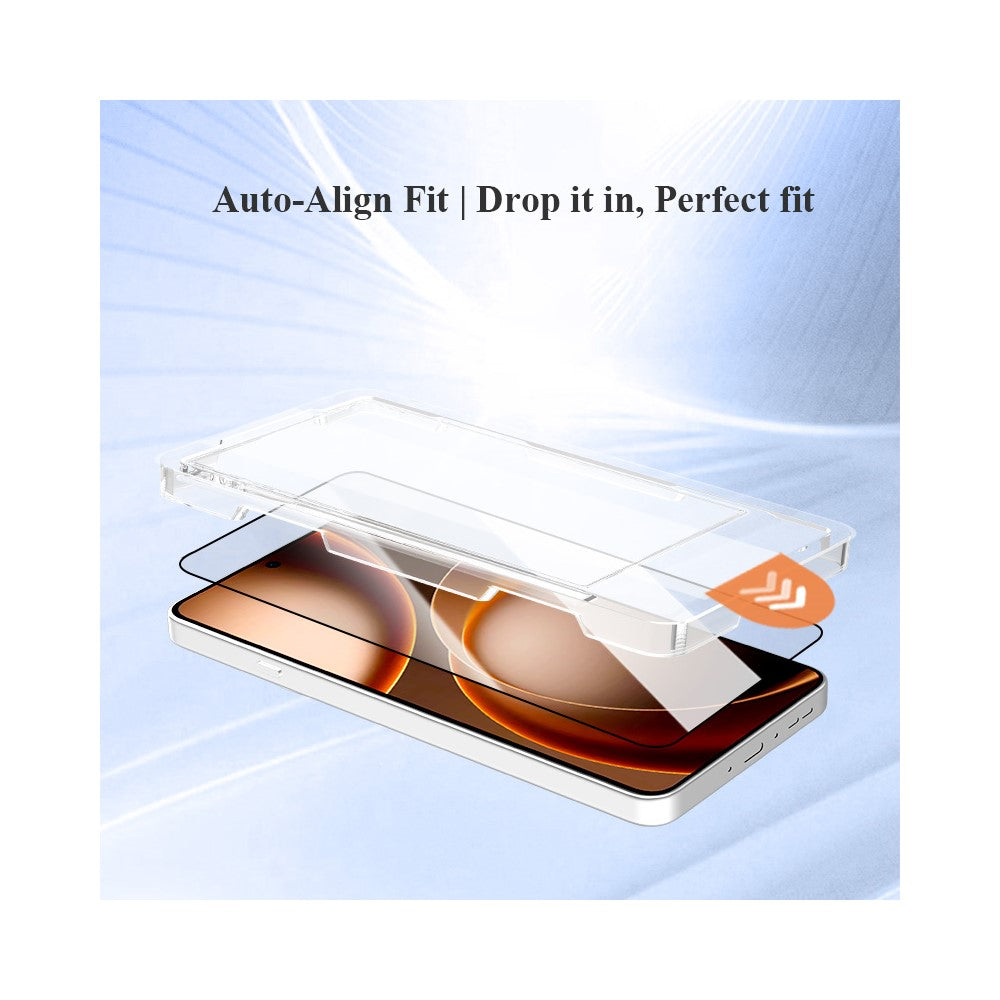 LEREACH För Oppo Find X9 Ultra 5G Härdat Glas Helskärmsskydd Anti-Fingeravtrycksfilm med Dammfritt Installationsverktyg