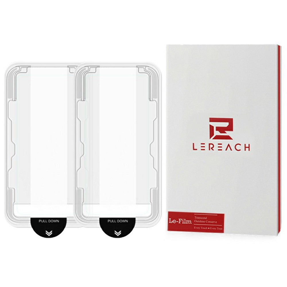 LEREACH 2Pcs For Honor Magic8 5G Tempered Glass Full Screen Protector Anti-Fingerprint Film with Dust-Free Installation Tool