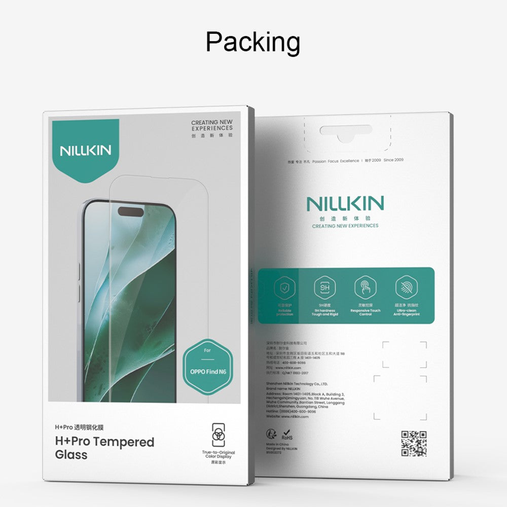 NILLKIN H+Pro for Oppo Find N6 5G Screen Protector Guard HD Clear AGC Glass Film