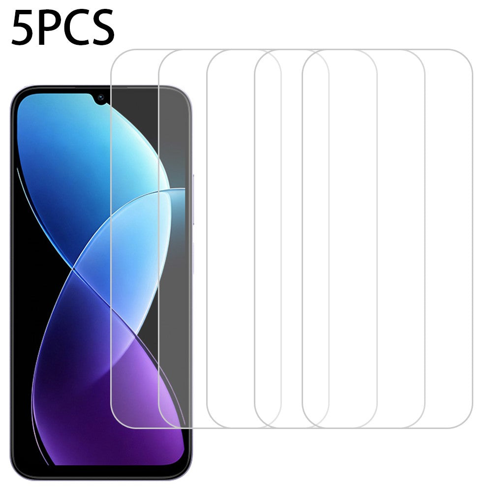 5Pcs For Xiaomi Redmi R70 5G Front Screen Protector 0.3mm 2.5D Tempered Glass Film, Not Full Covering