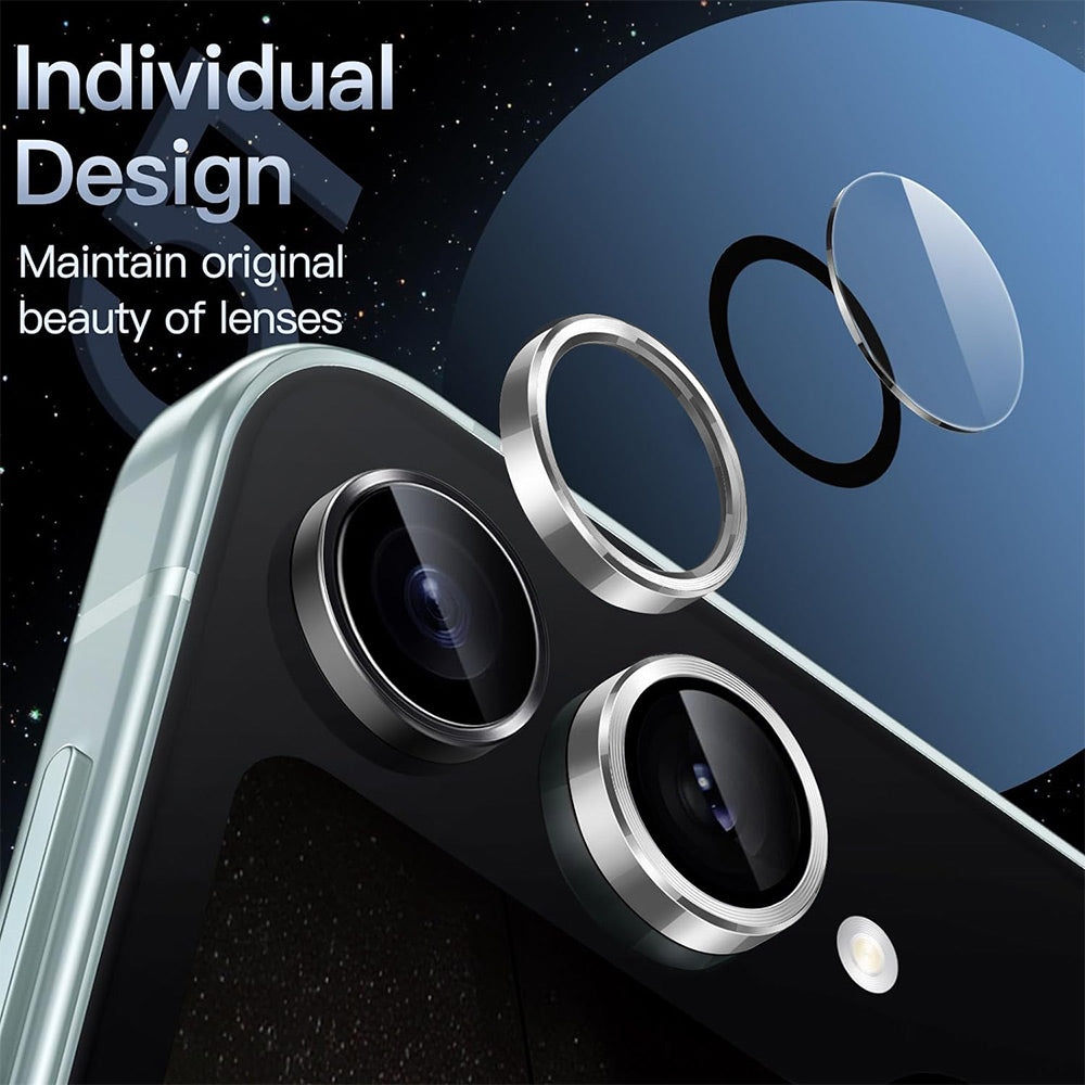 Hat Prince for Samsung Galaxy Z Flip8 Camera Lens Protector ENKAY HAT PRINCE Metal Ring Lens Film