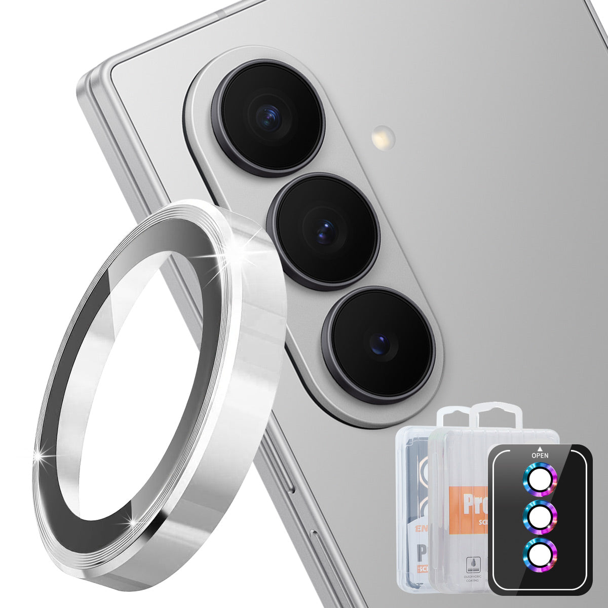 Hat Prince för Samsung Galaxy Z Fold8 Ultra Kameralinsskydd ENKAY HAT PRINCE Metallringlinsfilm