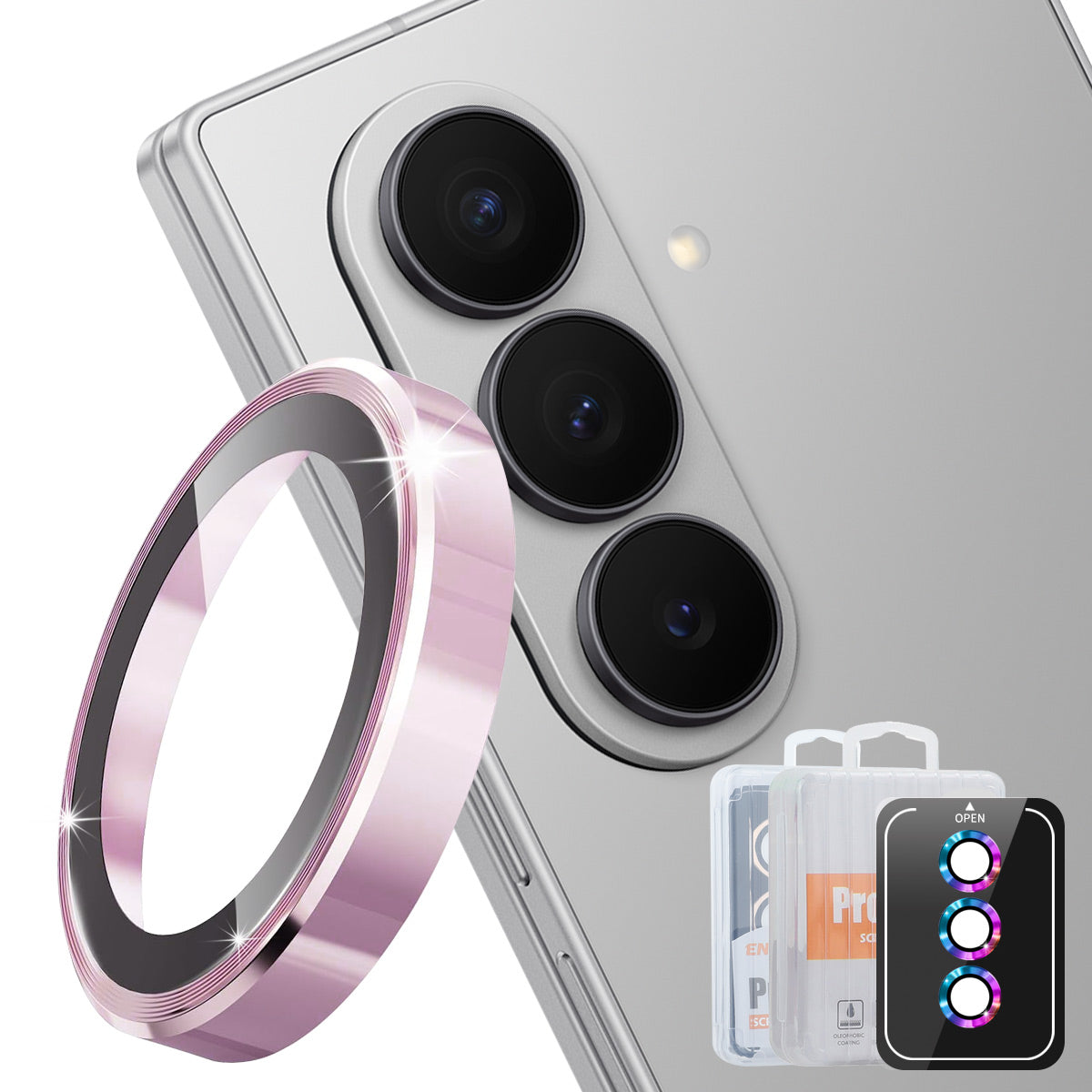 Hat Prince för Samsung Galaxy Z Fold8 Ultra Kameralinsskydd ENKAY HAT PRINCE Metallringlinsfilm