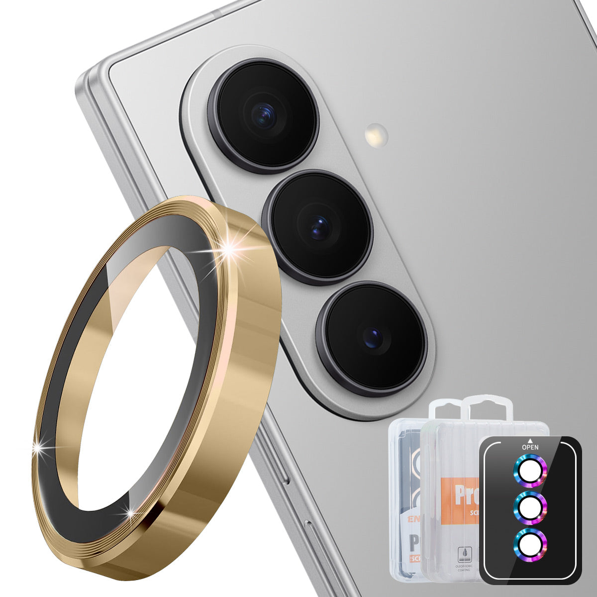 Hat Prince för Samsung Galaxy Z Fold8 Ultra Kameralinsskydd ENKAY HAT PRINCE Metallringlinsfilm
