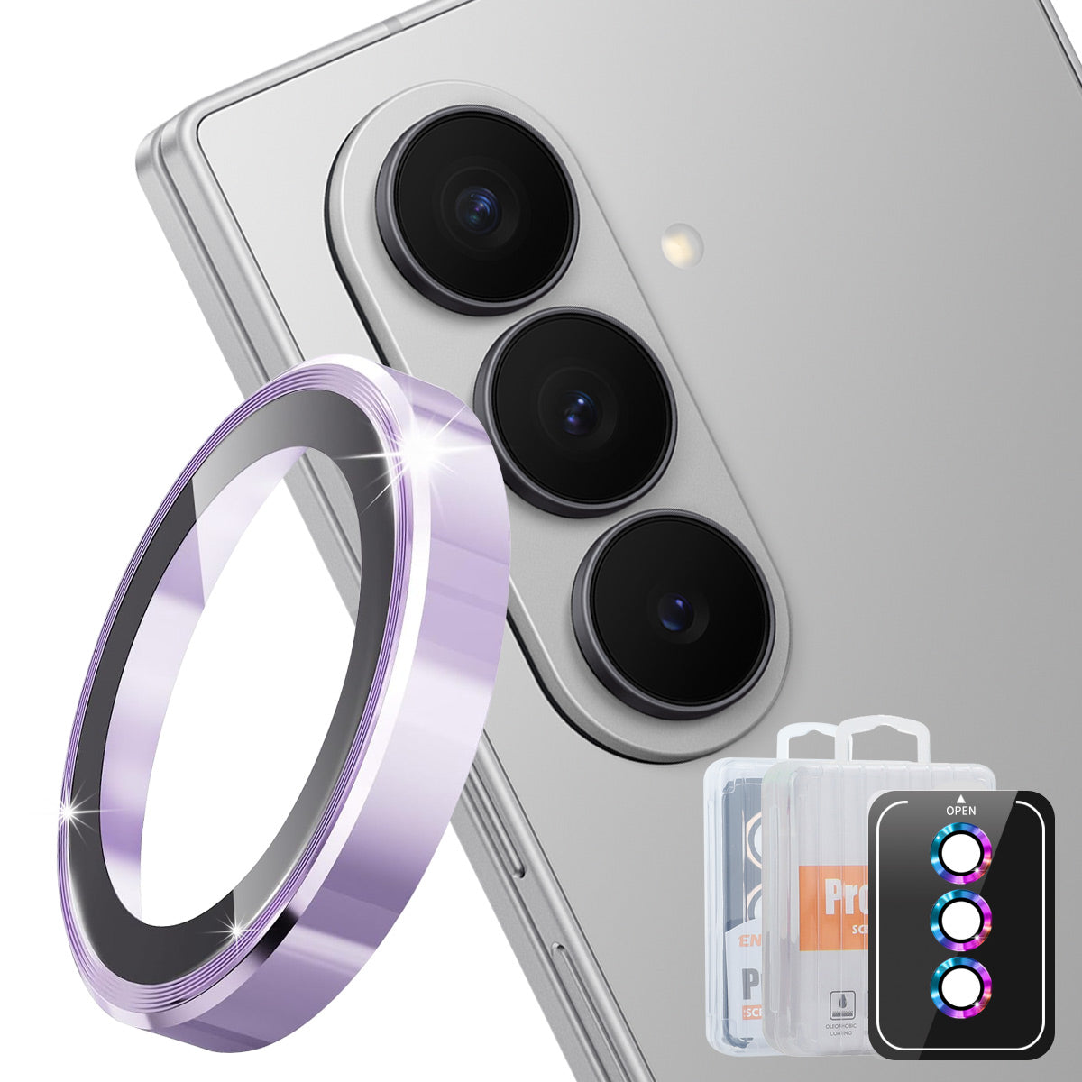 Hat Prince för Samsung Galaxy Z Fold8 Ultra Kameralinsskydd ENKAY HAT PRINCE Metallringlinsfilm