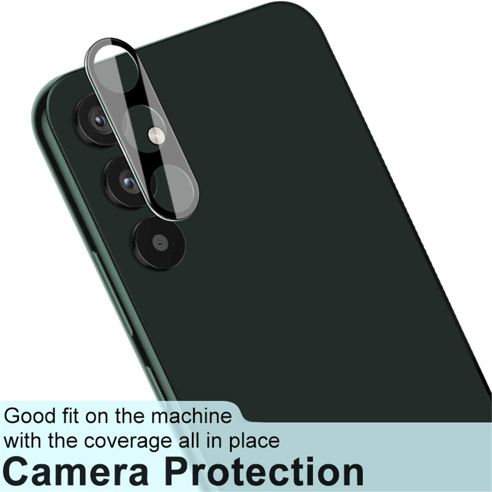 IMAK For Samsung Galaxy A34 5G Tempered Glass Lens Film + Acrylic Lens Cap HD Clear Anti-scratch Camera Lens Protector (Black Version)