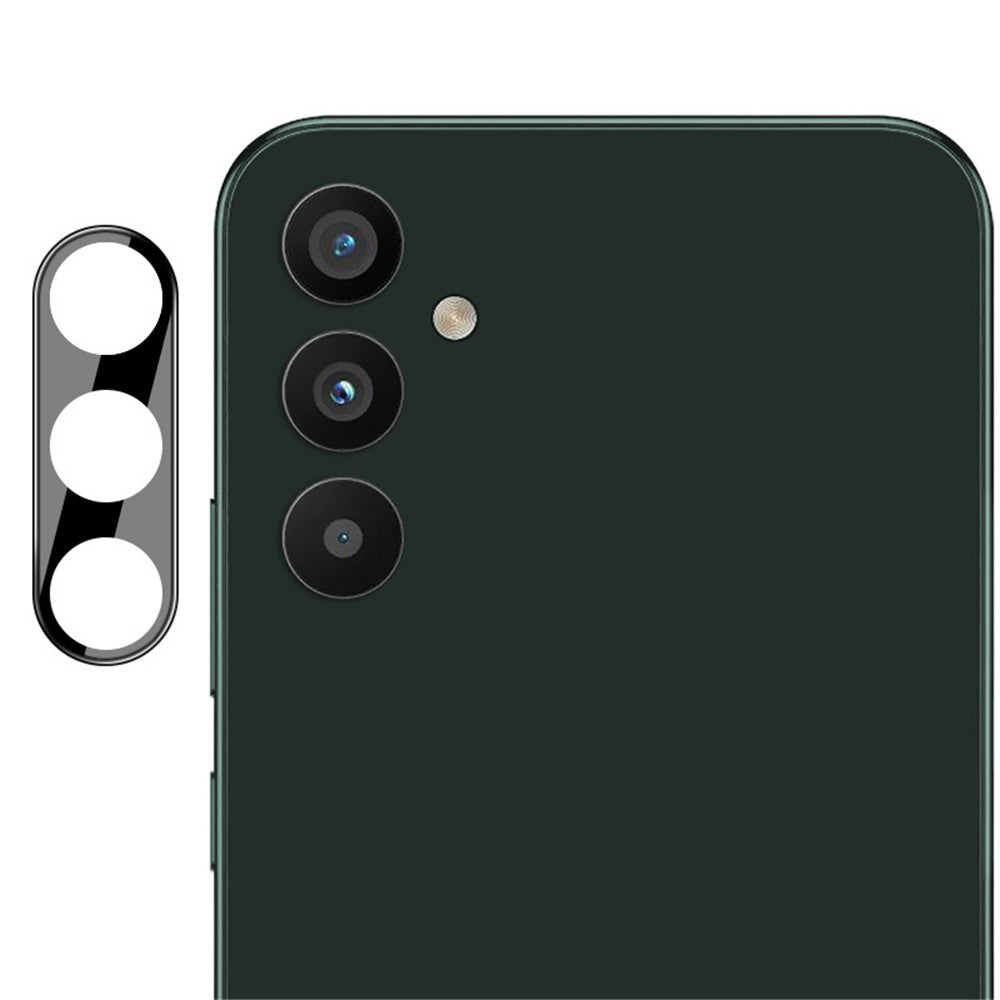 IMAK For Samsung Galaxy A34 5G Tempered Glass Lens Film + Acrylic Lens Cap HD Clear Anti-scratch Camera Lens Protector (Black Version)