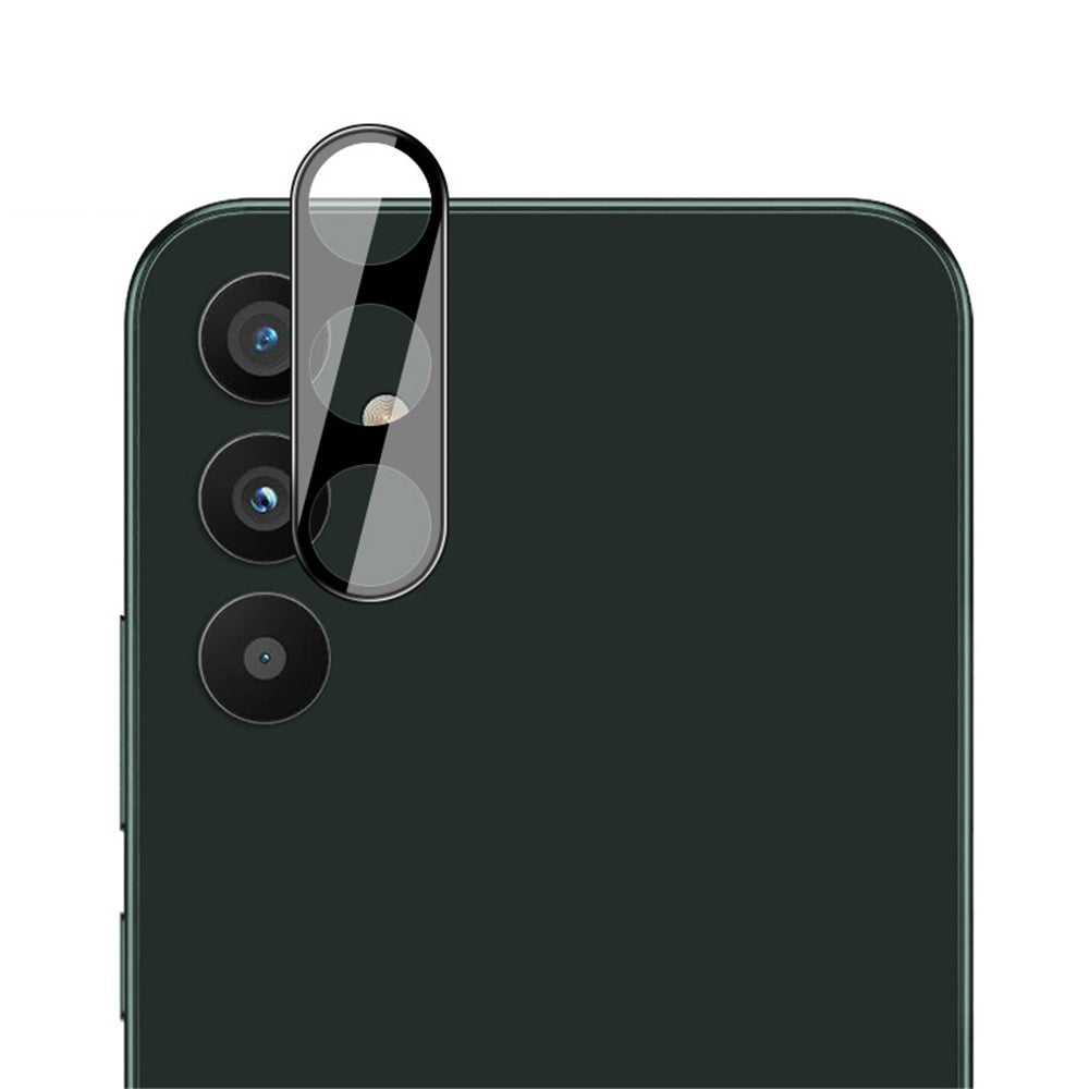 IMAK For Samsung Galaxy A34 5G Tempered Glass Lens Film + Acrylic Lens Cap HD Clear Anti-scratch Camera Lens Protector (Black Version)
