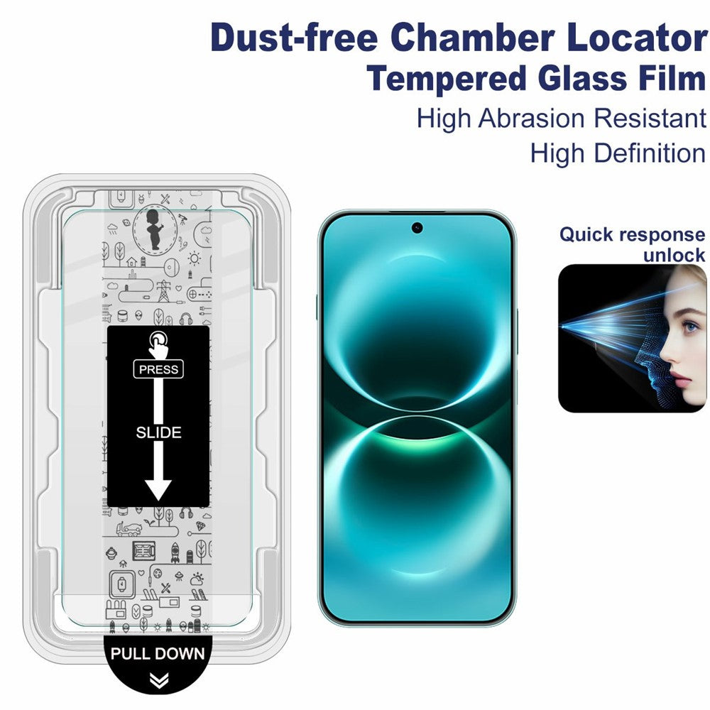 IMAK H Series For Huawei nova 15 Max / Enjoy 90 Pro Max Tempered Glass Screen Protector Film with Dust-free Installation Tool