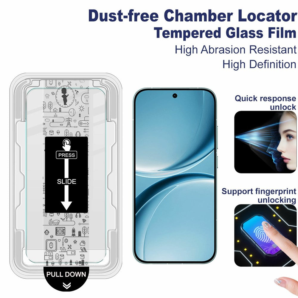 IMAK H Series For Xiaomi Poco X8 Pro 5G / Redmi Turbo 5 5G Tempered Glass Screen Protector Easy Installation Film with Auto Dust-Remove Tool