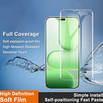 IMAK Hydrogel Film 4th For Honor 600 Lite 5G / X80i 5G Full Screen Protector Ultra Clear Full Glue Soft TPU Film (Fingerprint Unlock)