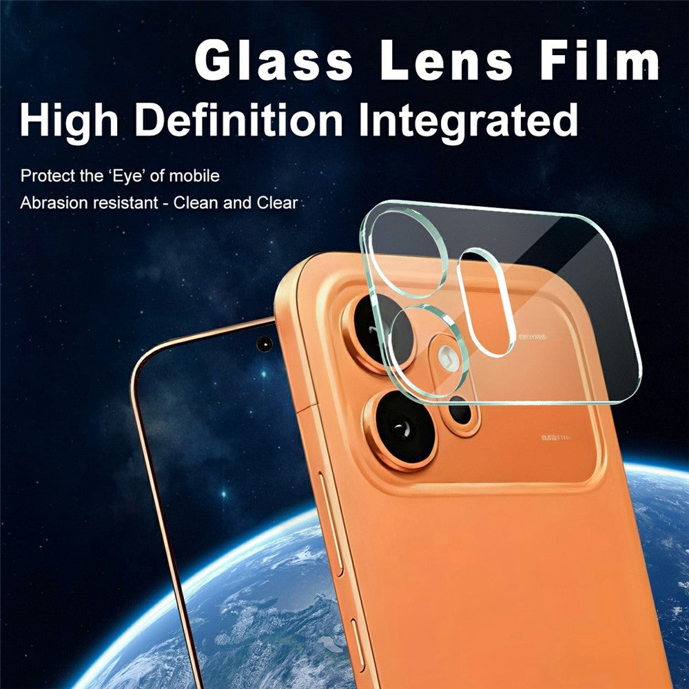 IMAK For Honor 600 5G Tempered Glass Full Cover Camera Lens Protector + Acrylic Lens Cap