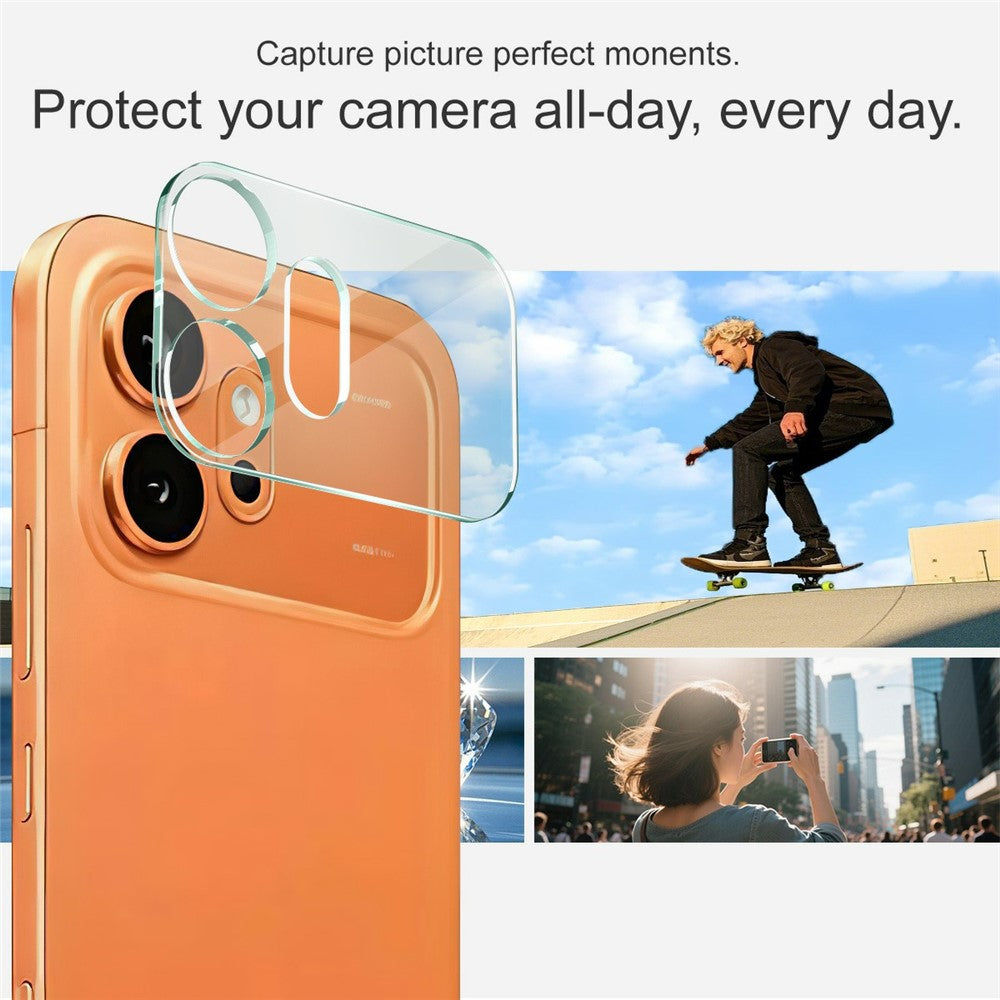IMAK For Honor 600 5G Tempered Glass Full Cover Camera Lens Protector + Acrylic Lens Cap