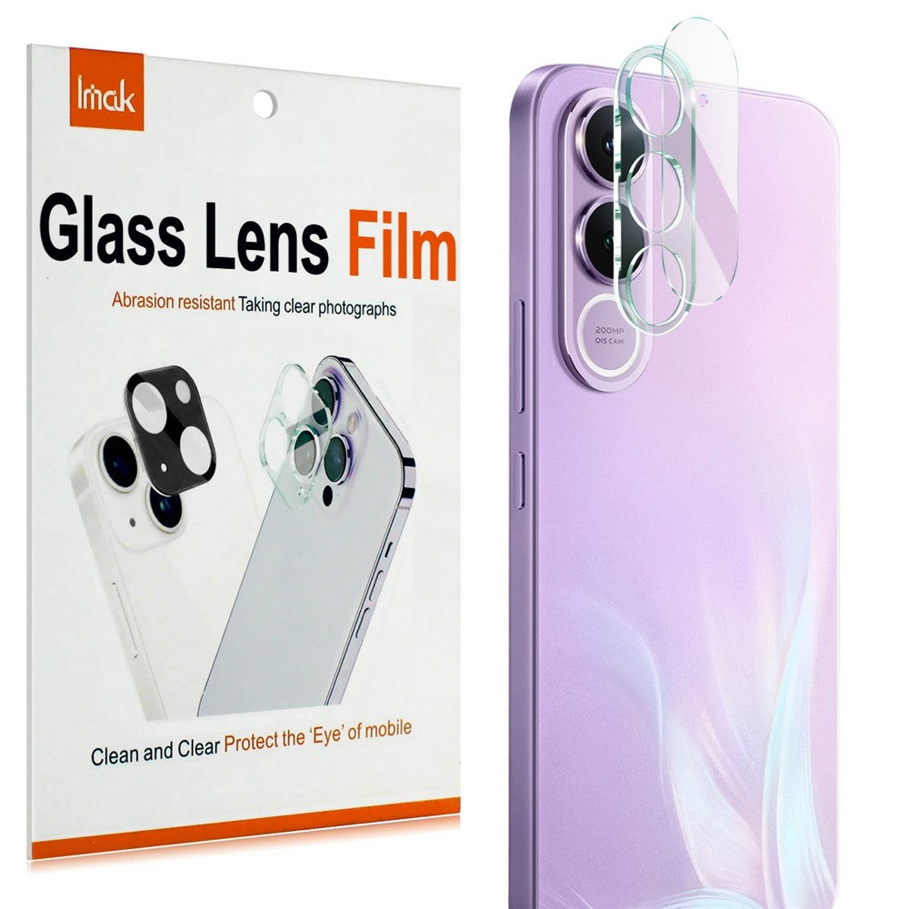 IMAK For vivo V70 FE 5G Tempered Glass Full Cover Camera Lens Protector + Acrylic Lens Cap