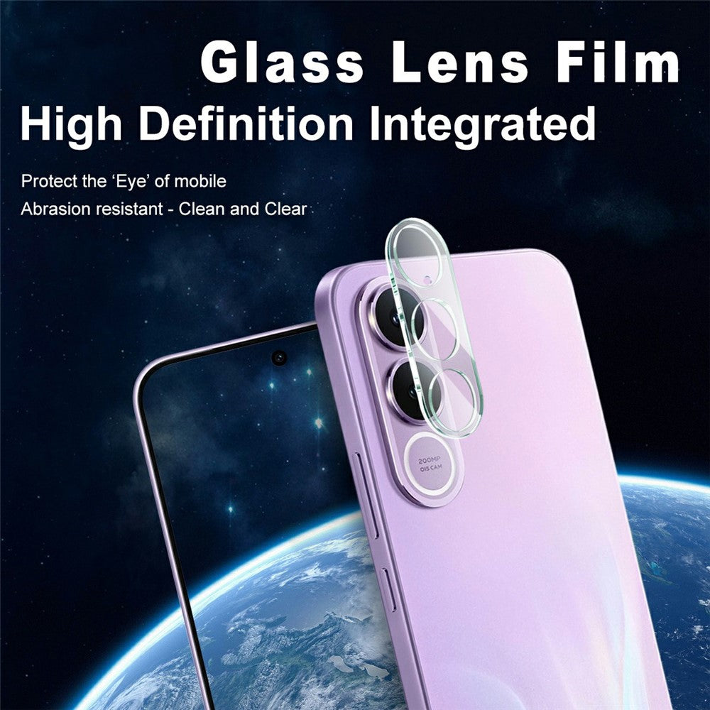 IMAK For vivo V70 FE 5G Tempered Glass Full Cover Camera Lens Protector + Acrylic Lens Cap