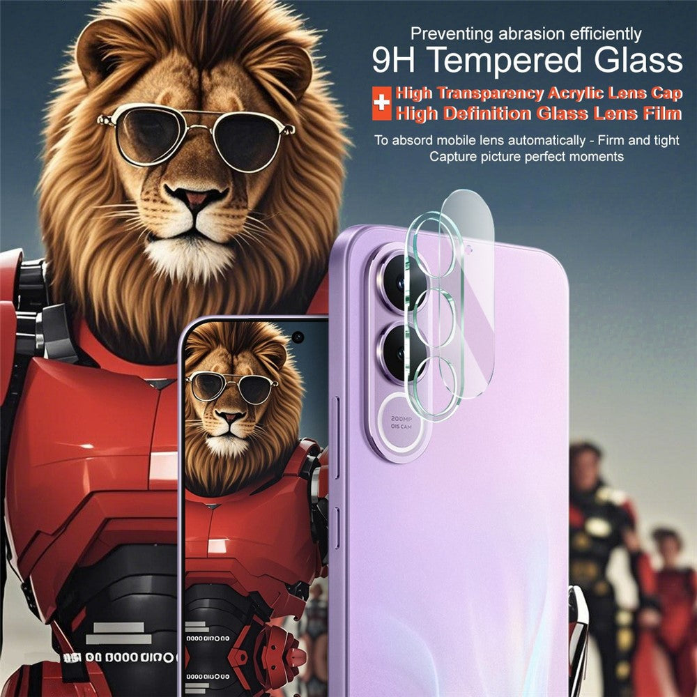 IMAK For vivo V70 FE 5G Tempered Glass Full Cover Camera Lens Protector + Acrylic Lens Cap