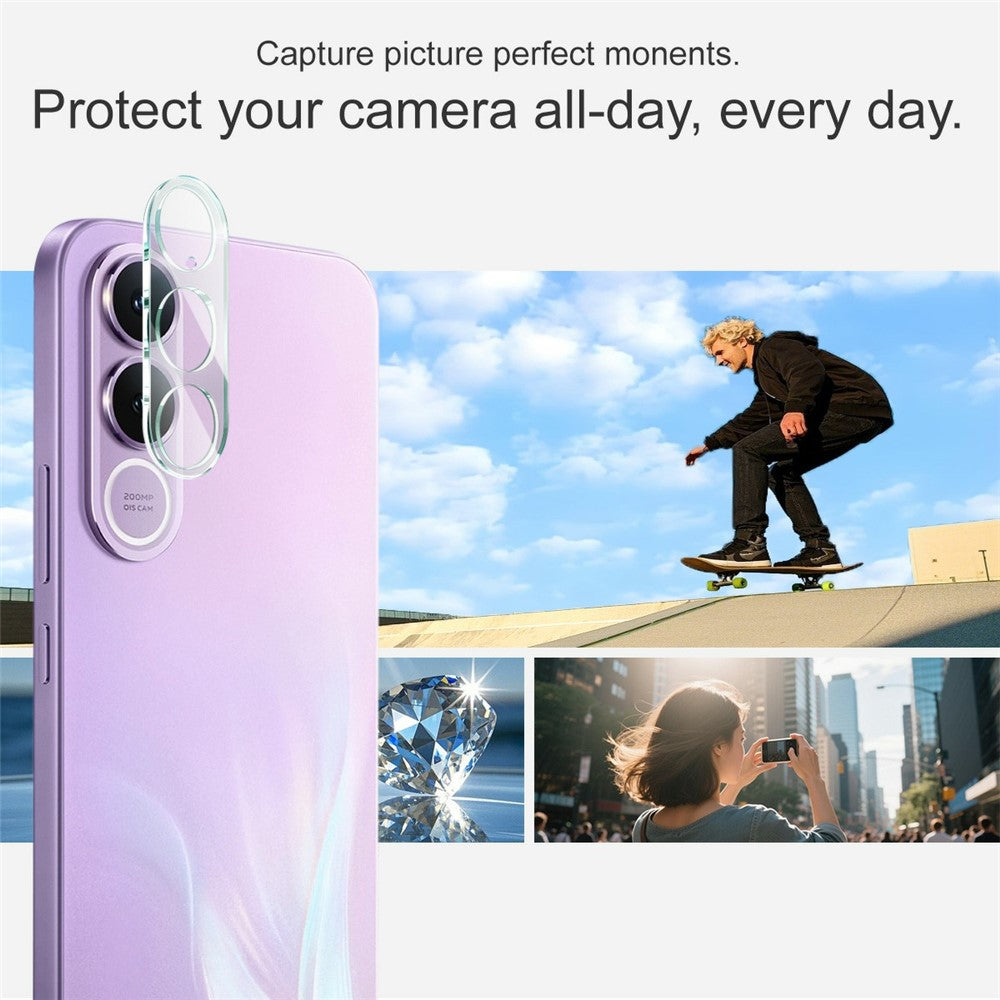 IMAK For vivo V70 FE 5G Tempered Glass Full Cover Camera Lens Protector + Acrylic Lens Cap