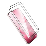Hat Prince for Honor X8d 4G ENKAY HAT PRINCE 2Pcs Screen Protector 9H Silk Printing 0.26mm Full Glue Full Coverage Tempered Glass Film