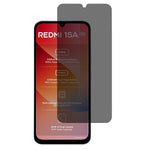 Xiaomi Redmi 15a 5G 2.5D Arc Edge Anti-Spy Helskärmsskydd Helhäftande Hög Aluminium-Kisel Glasfilm