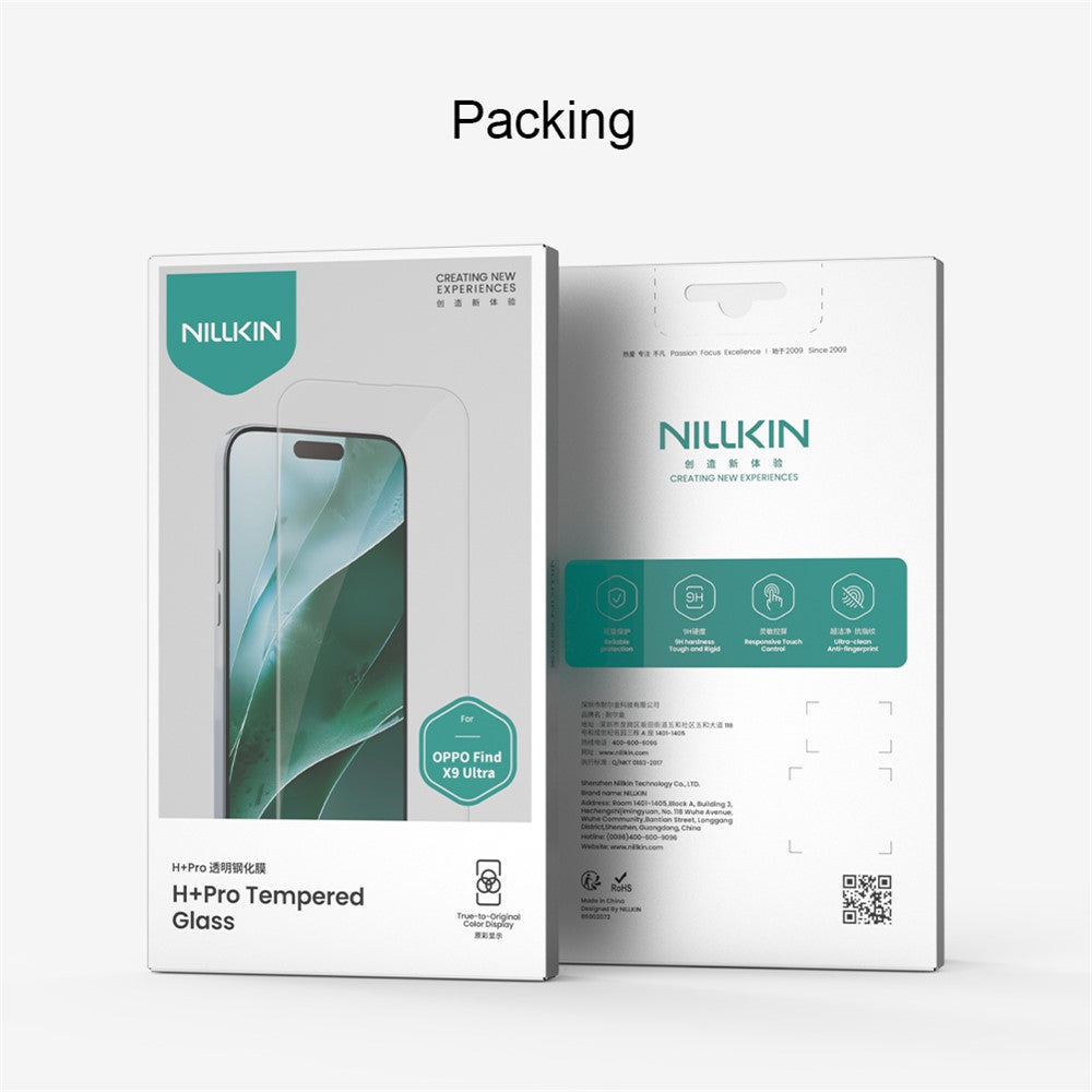 NILLKIN H+Pro for Oppo Find X9 Ultra 5G Full Cover Screen Protector HD Clear AGC Glass Film