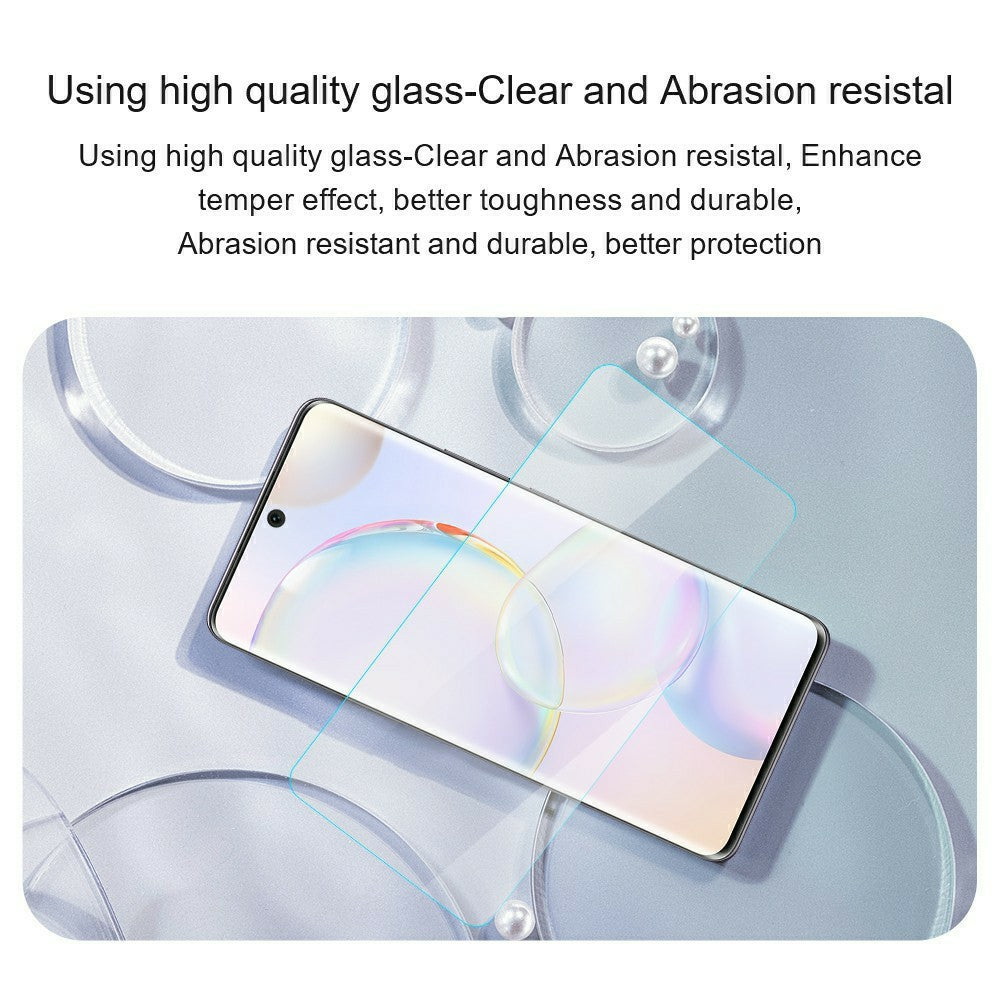 AMORUS For Honor 600 5G / 600 Pro 5G Skærmbeskytter af højt aluminium-siliciumglasfilm, Anti-ridse 2.5D Buet Kant, IKKE Fuld Dækning