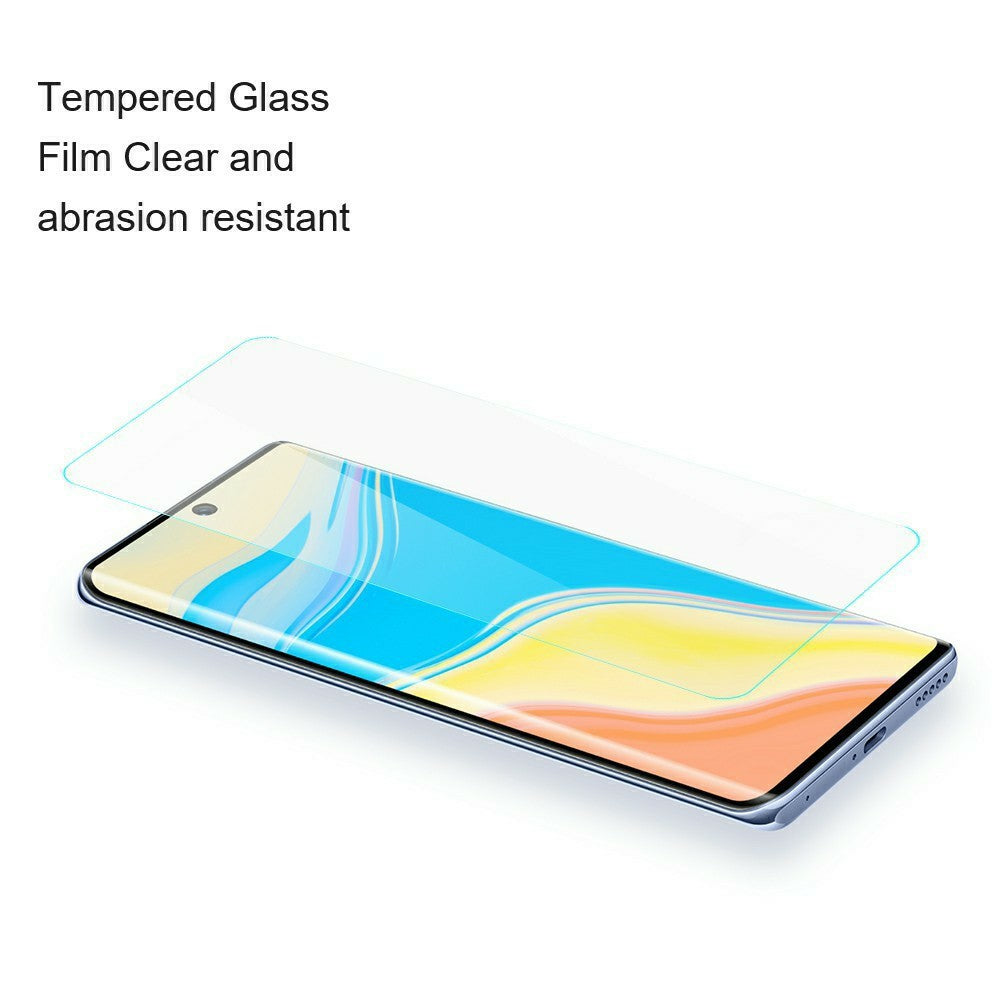 AMORUS For Honor 600 5G / 600 Pro 5G Skærmbeskytter af højt aluminium-siliciumglasfilm, Anti-ridse 2.5D Buet Kant, IKKE Fuld Dækning