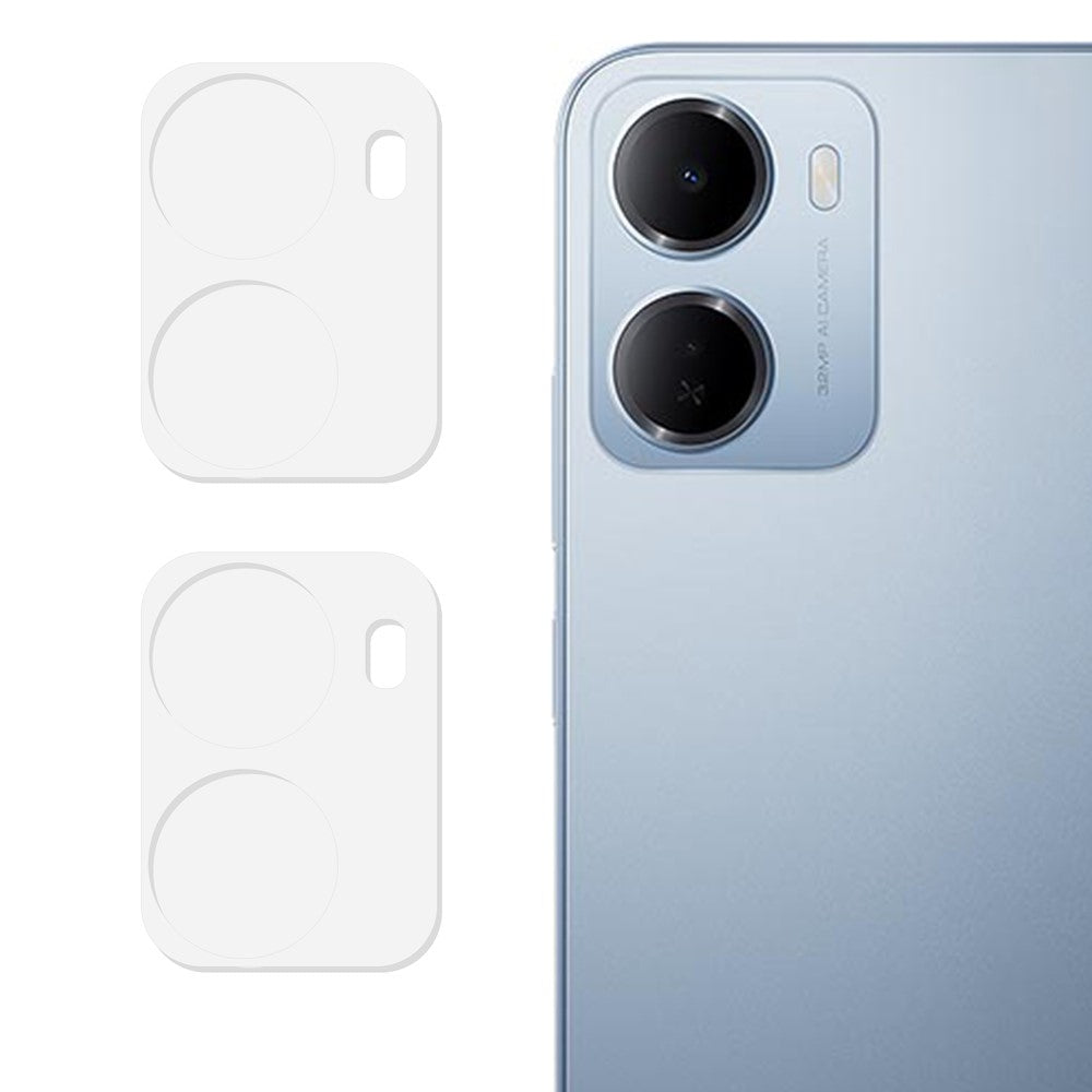 2Pcs For Xiaomi Redmi 15a 5G Full Coverage Camera Lens Protector 3D Arc Edge Anti-Scratch Tempered Glass Lens Film