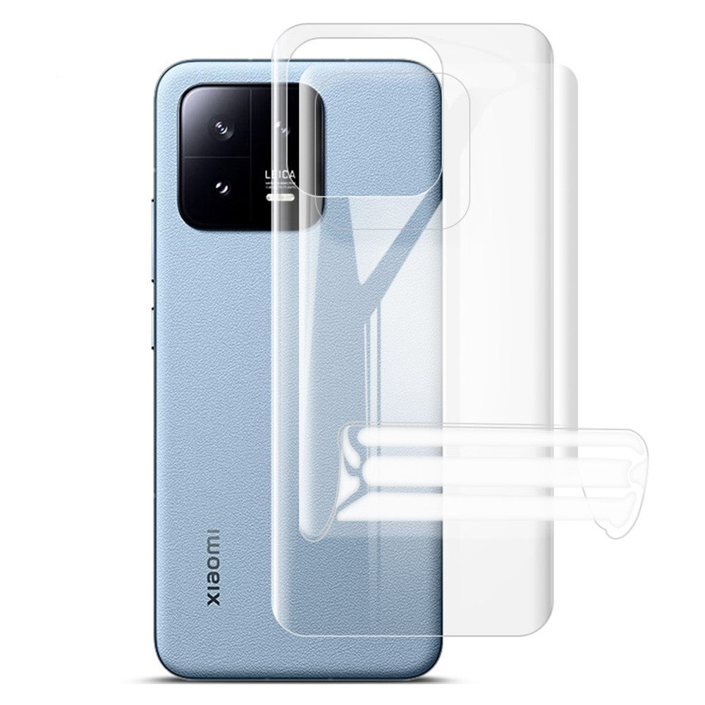 IMAK 2Pcs  /  Set For Xiaomi 13 5G Hydrogel Film III Phone Back Protector Anti-scratch Ultra Clear Soft TPU Back Film