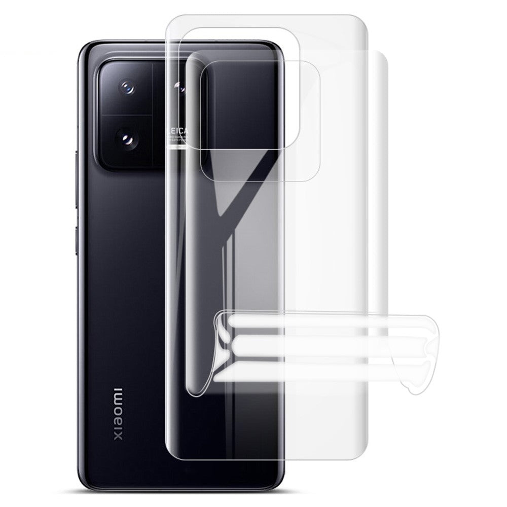 IMAK 2 st/set för Xiaomi 13 Pro 5G Hydrogelfilm III HD genomskinligt bakskydd Slitstarkt reptåligt mjukt TPU-bakskydd