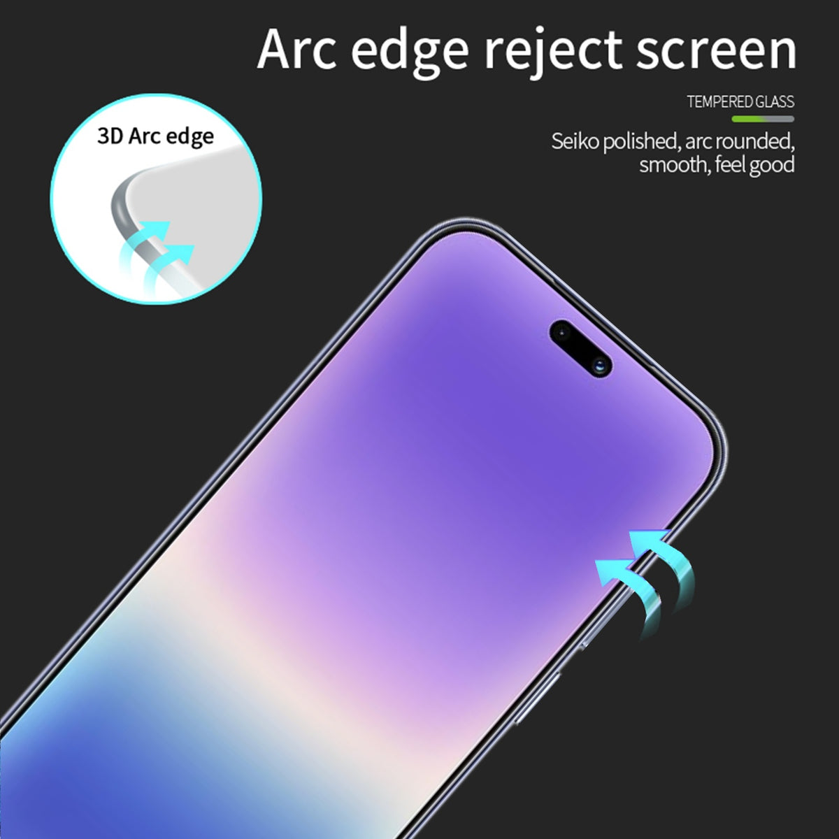 Mofi for Huawei Pura 90 Screen Protector MOFI 9H 3D Curved Full Glue Full Coverage Tempered Glass Film